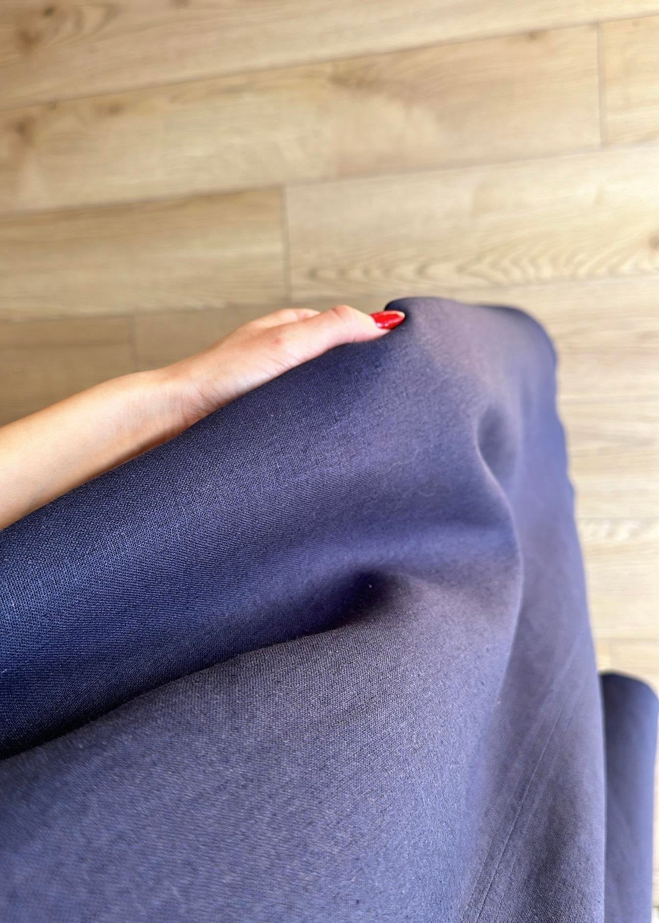 Sleeveless Linen Inner Dress – Navy Blue