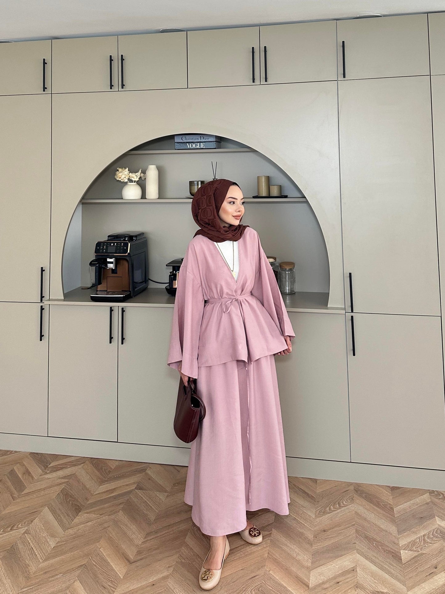 Modal Kimono and Skirt Set