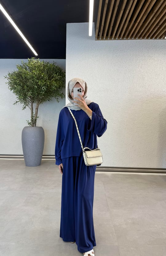 Osho Casual Modal Sets- Navy Blue