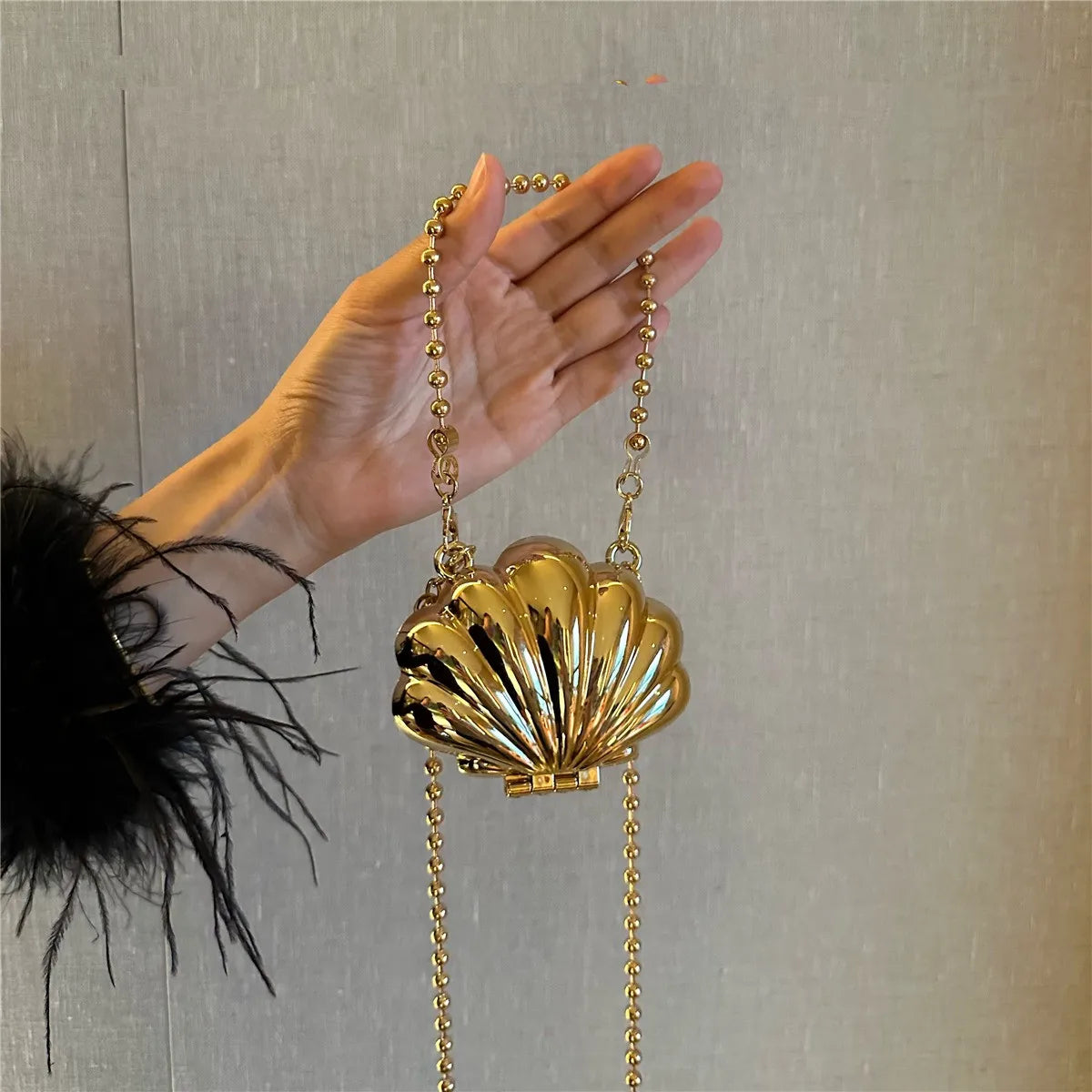 Mini Metal Oyster Bag