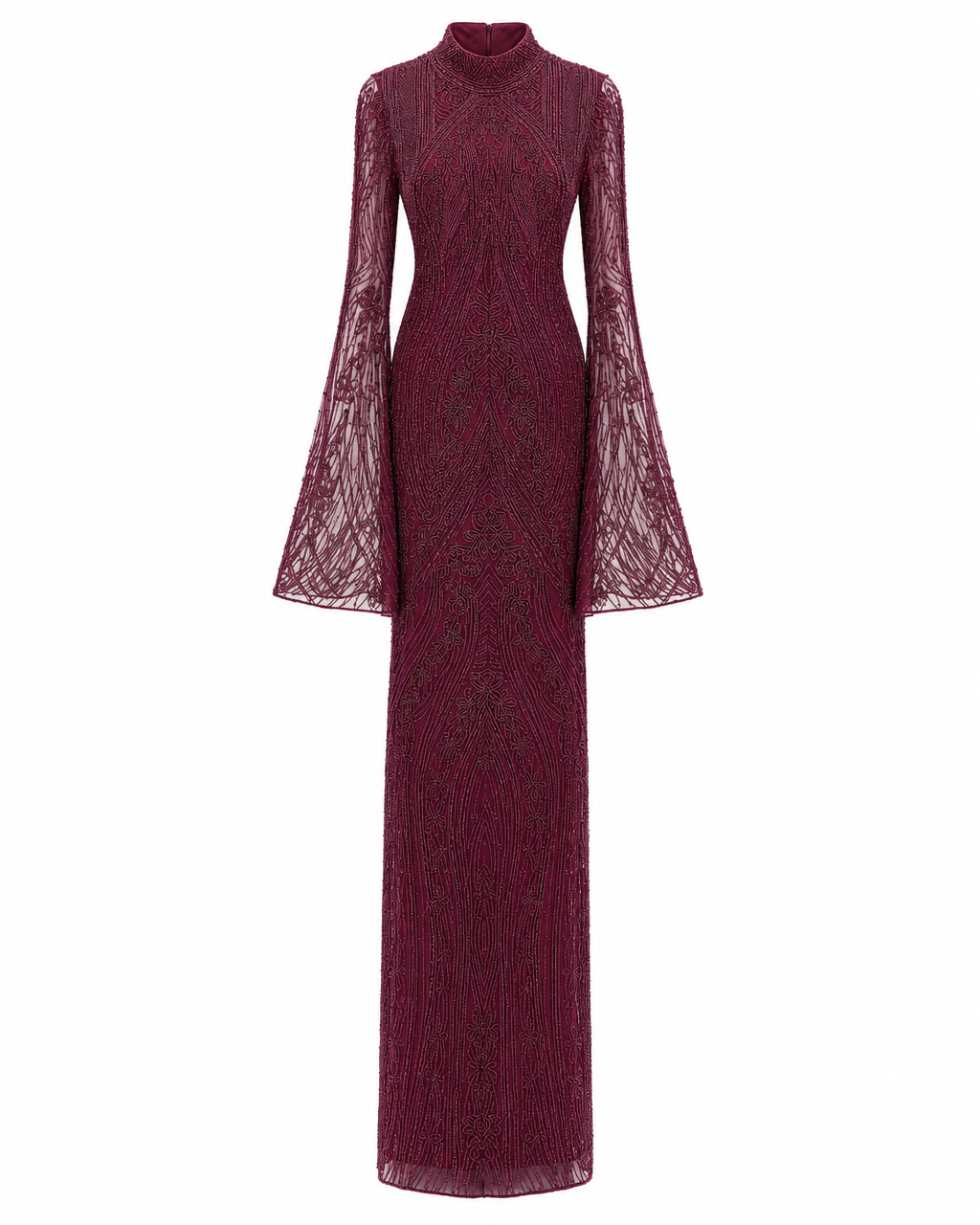 Calypso Couture Evening Dress - Burgundy