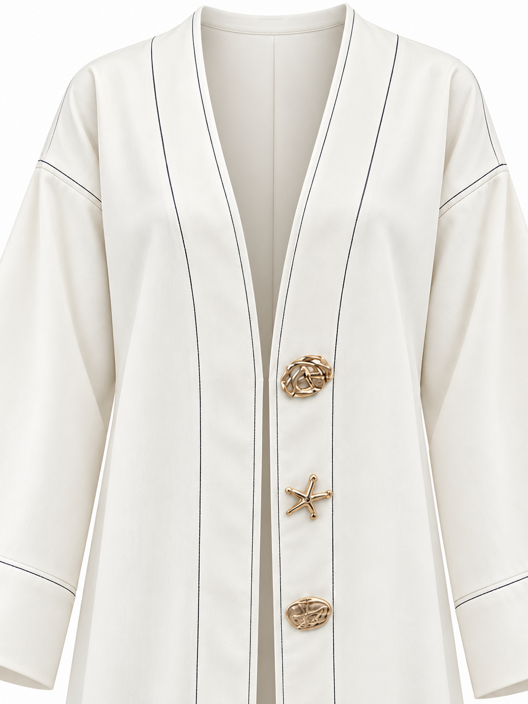 Rivelle Kimono Denim Jacket - Ecru