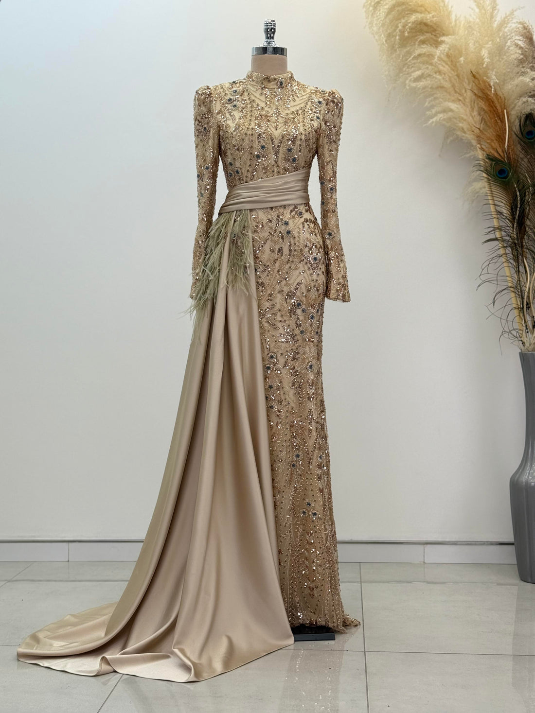 Alessa Evening Dress - Gold