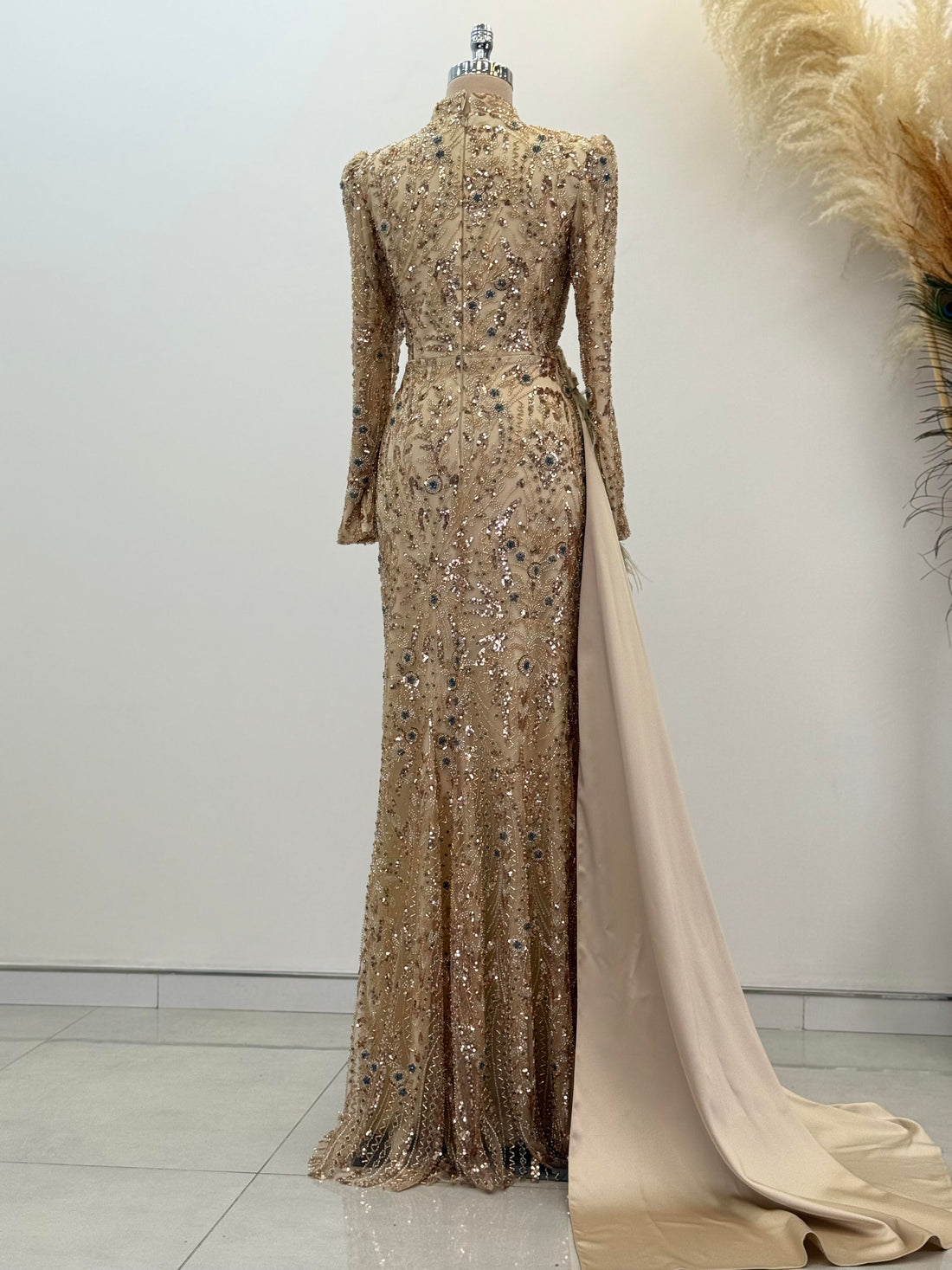Alessa Evening Dress - Gold - view 4