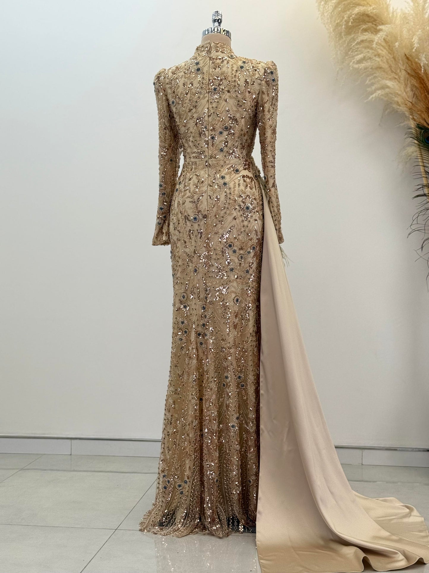 Alessa Evening Dress - Gold - view 4