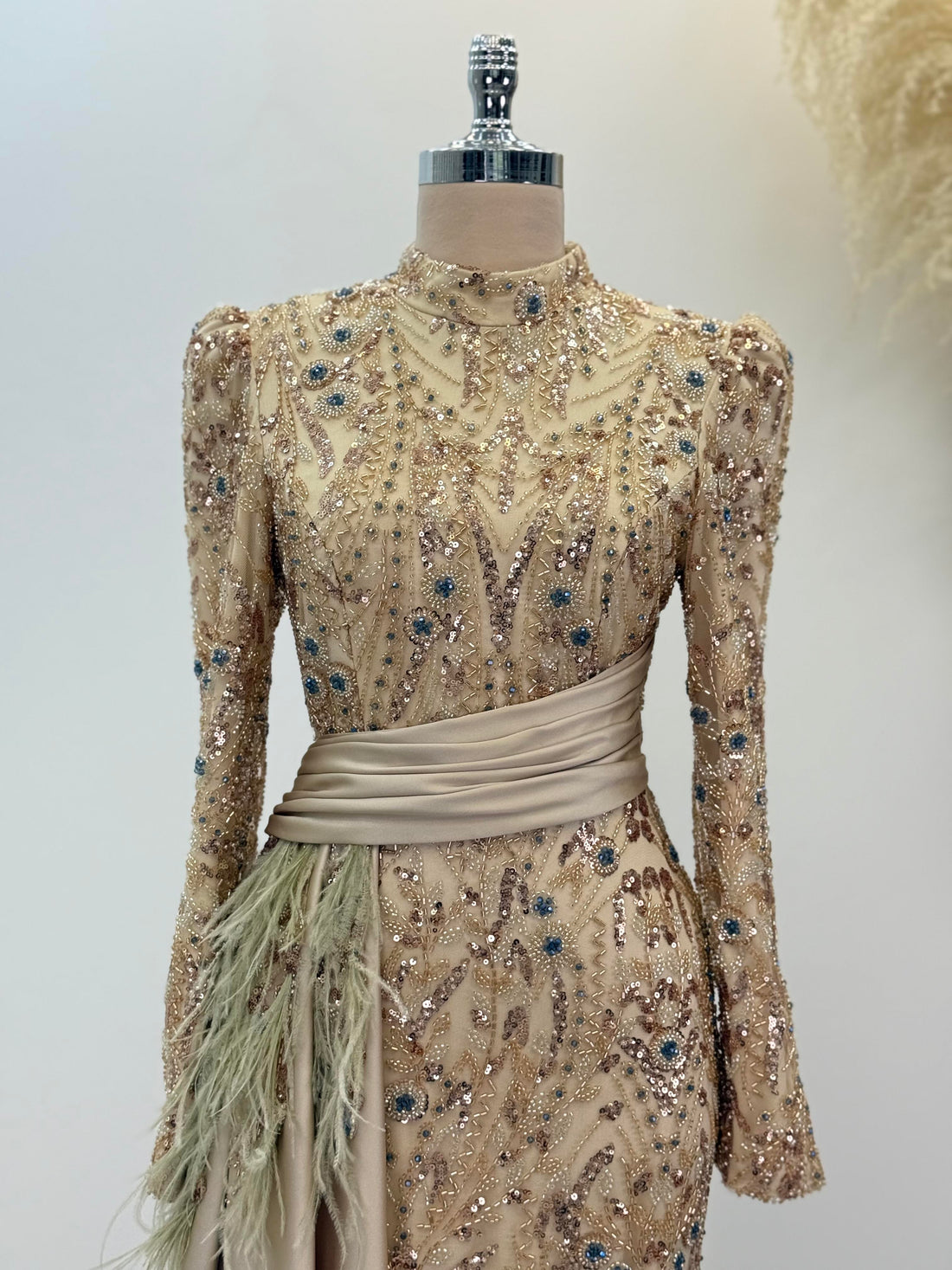 Alessa Evening Dress - Gold - view 2