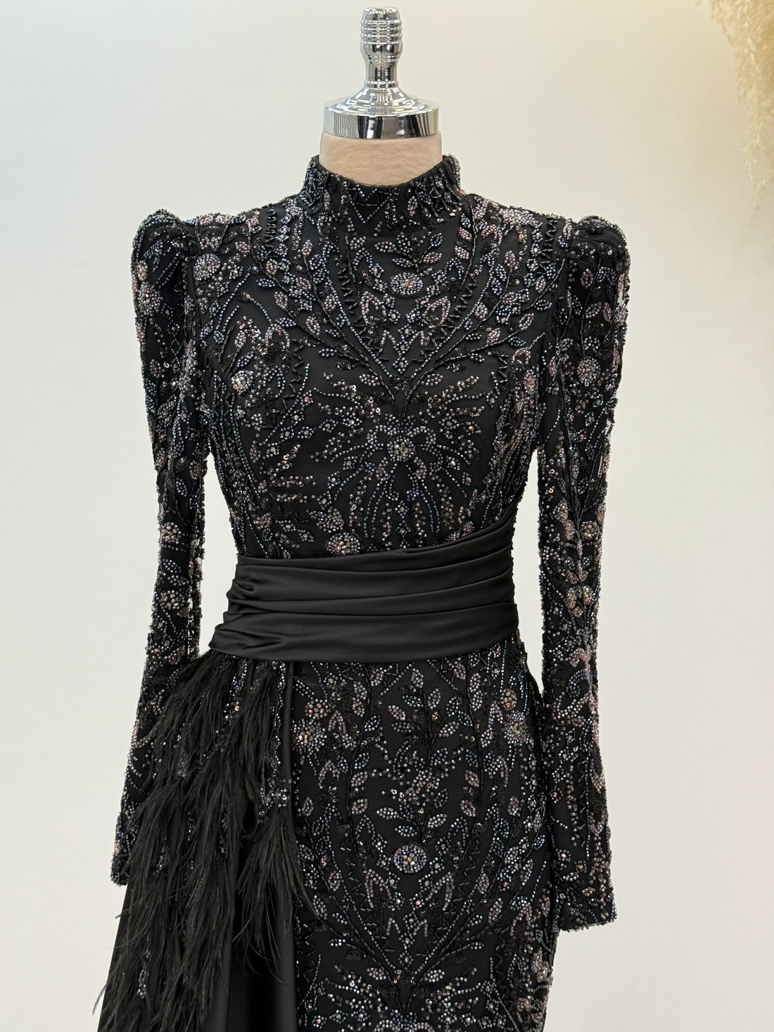 Alessa Evening Dress - Black-Lilac - view 2