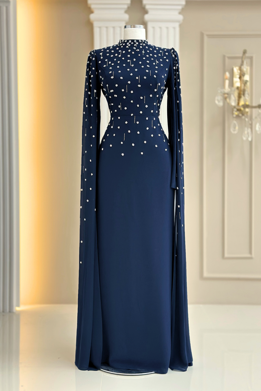Afra Modest Evening Dress - Navy