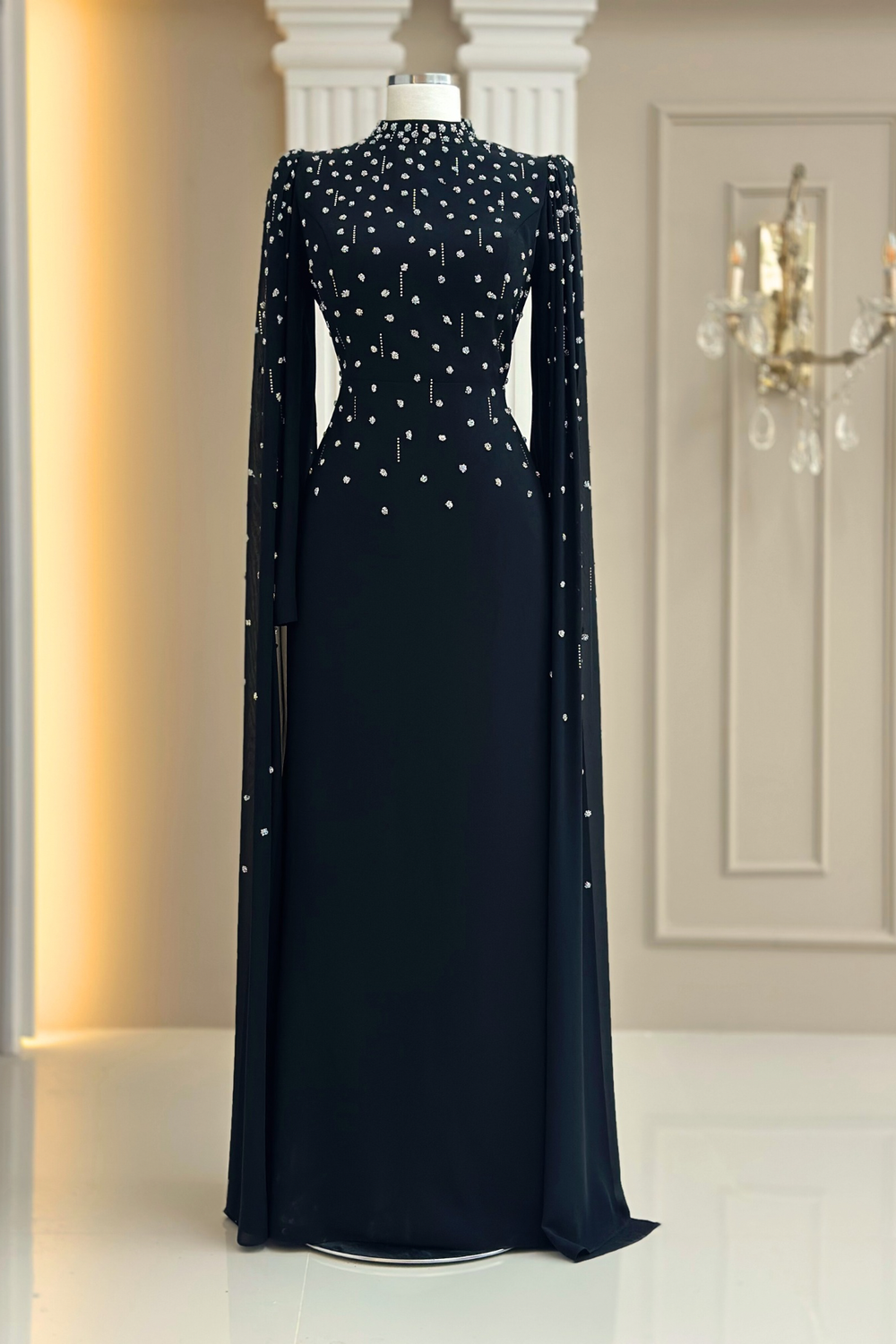 Afra Modest Evening Dress - Black