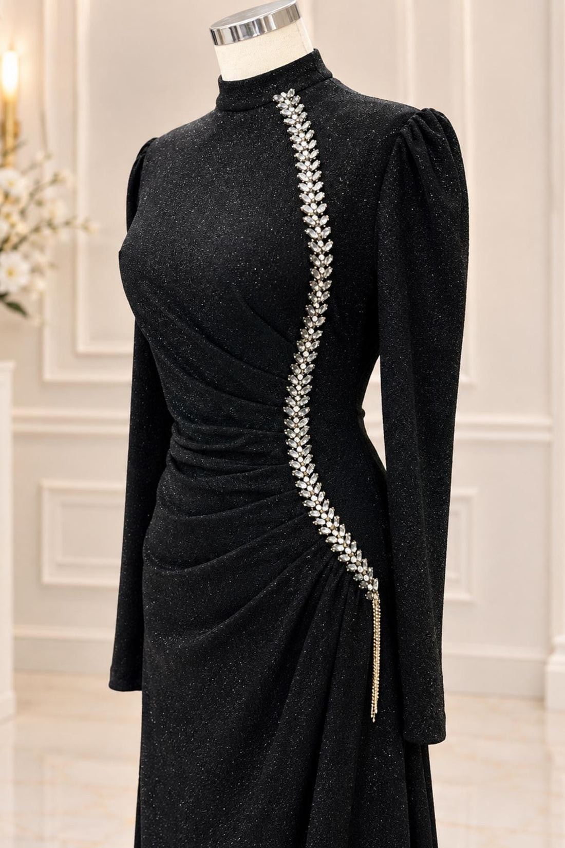 Didem Modest Evening Dress - Black