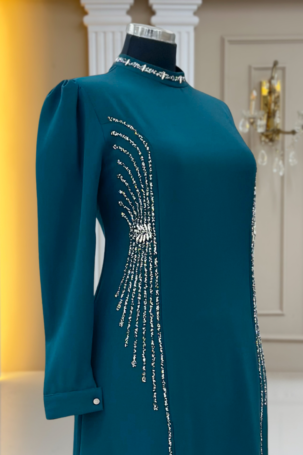 Duru Modest Evening Dress - Teal