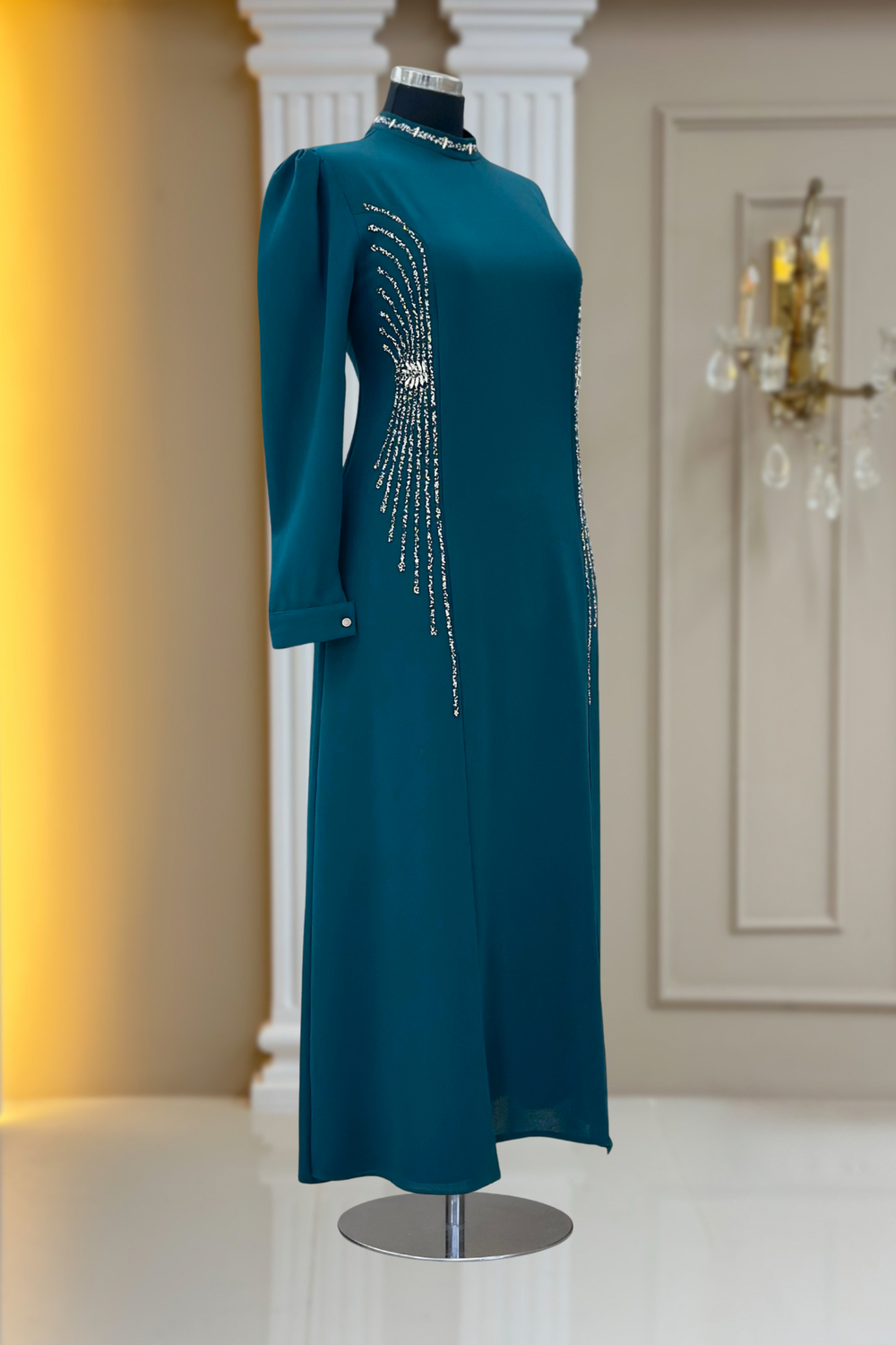 Duru Modest Evening Dress - Teal