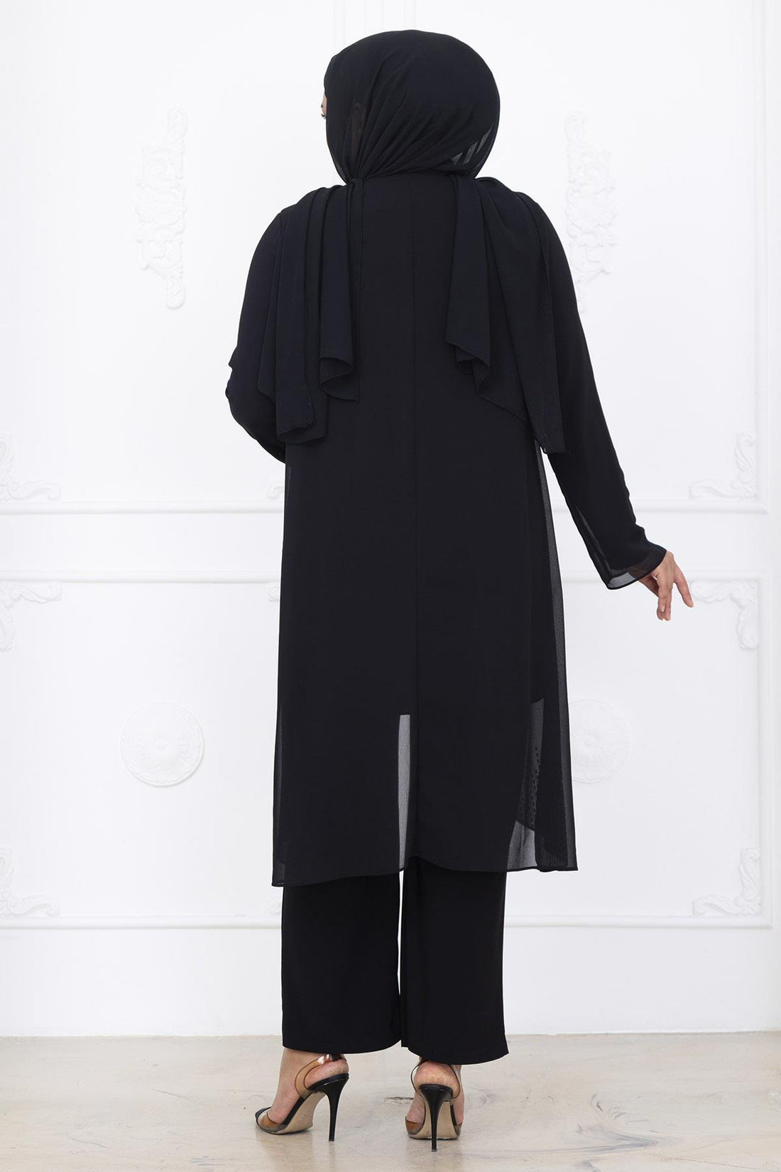 Esin Modest Evening Set - Black