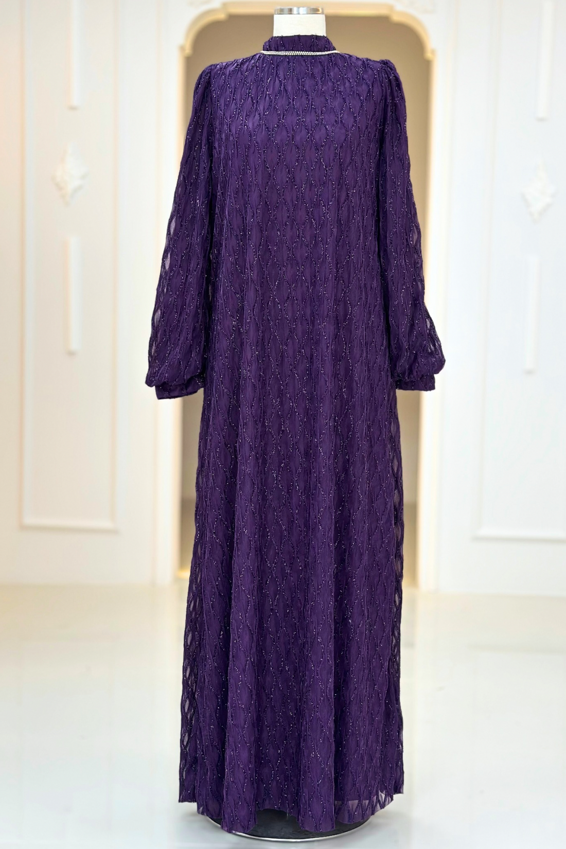 Ravza Modest Evening Dress - Plum