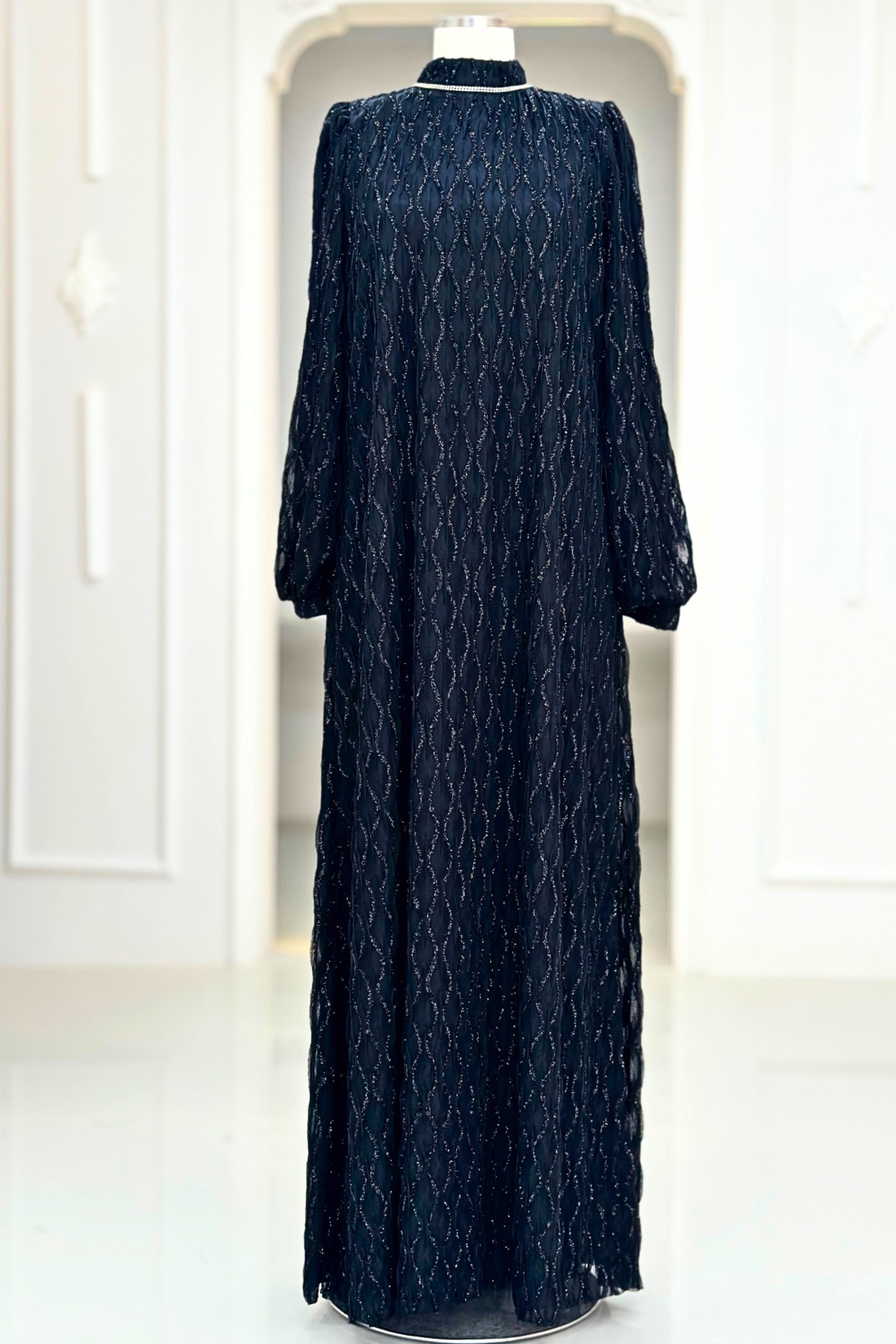 Ravza Modest Evening Dress - Black