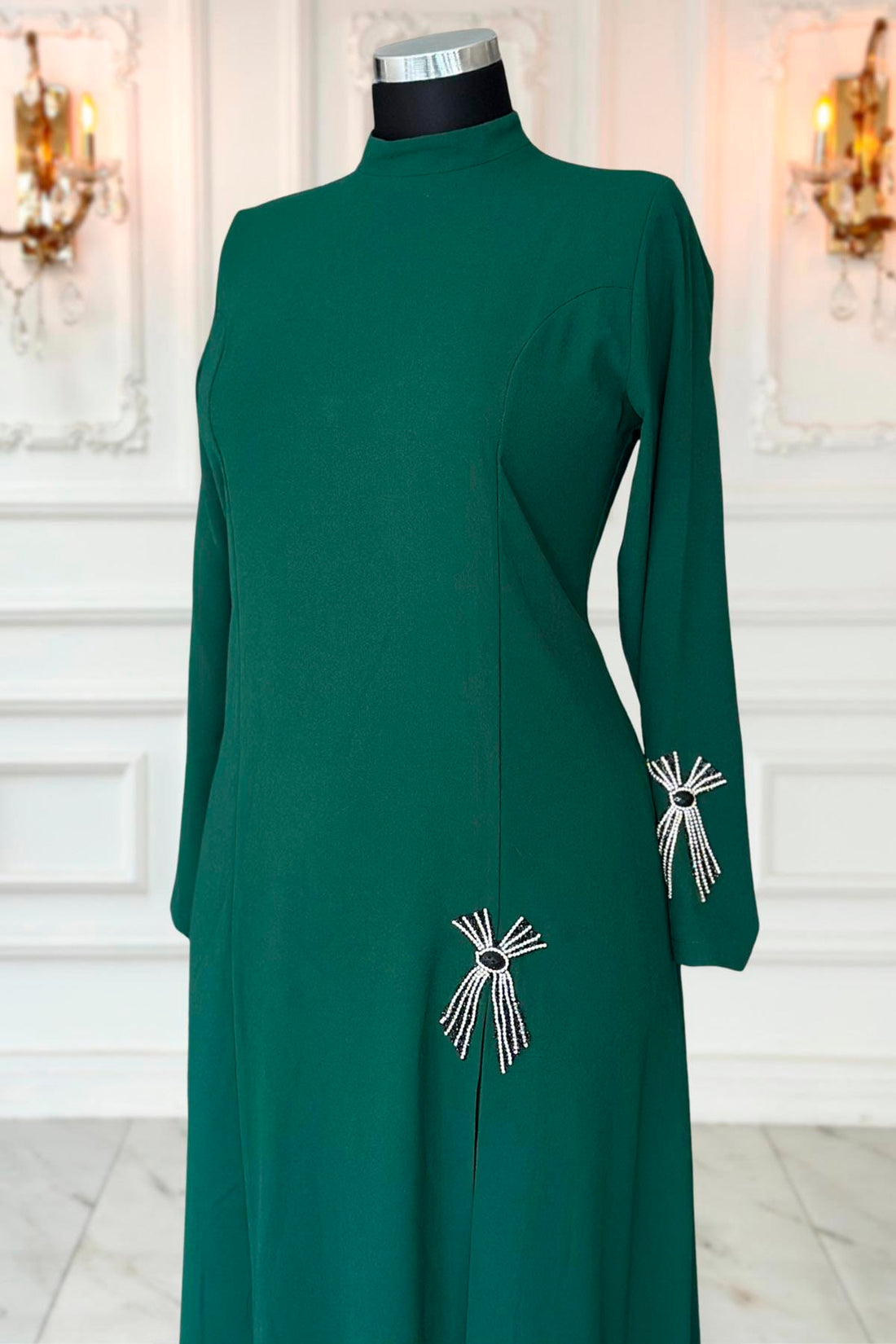 Tuay Modest Evening Dress - Emerald