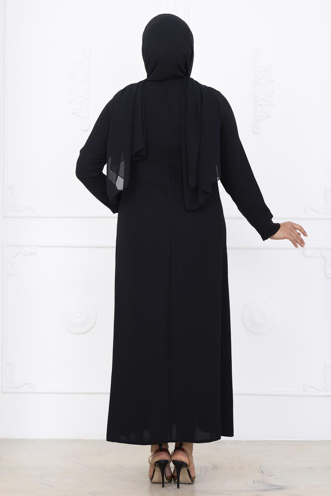 Yakut Modest Evening Dress - Black