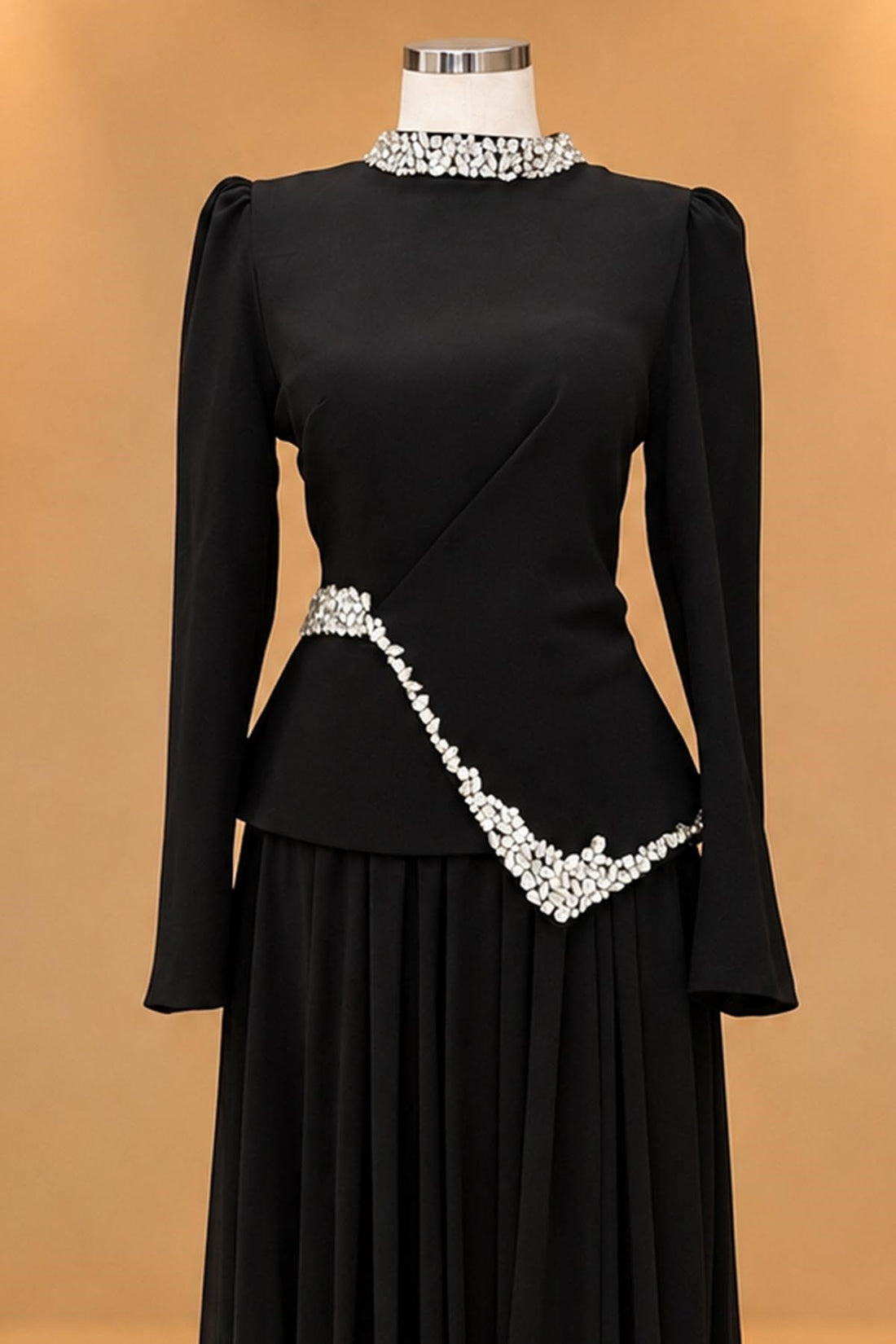 Yaren Modest Evening Dress - Black
