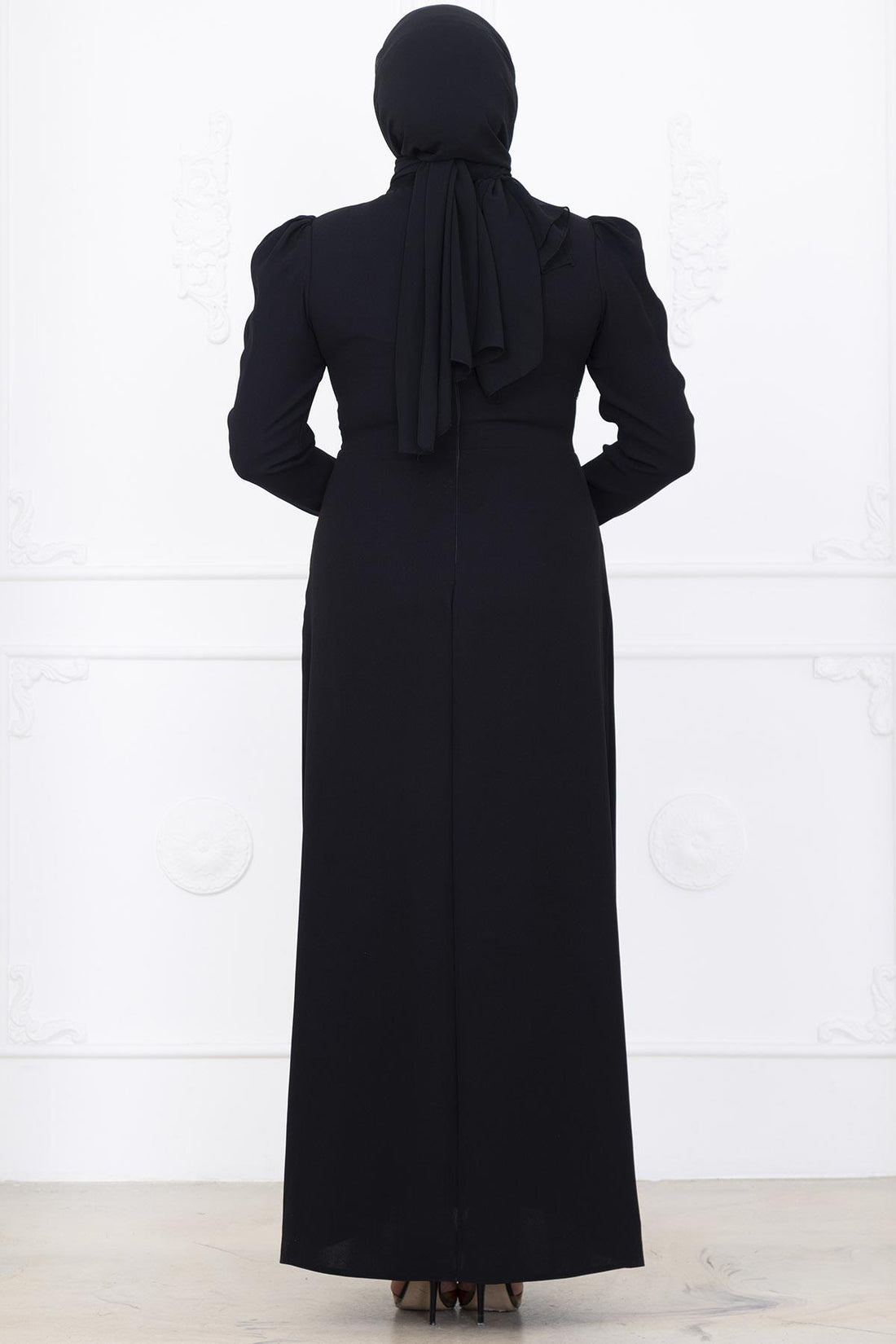 Zühre Modest Evening Dress - Black