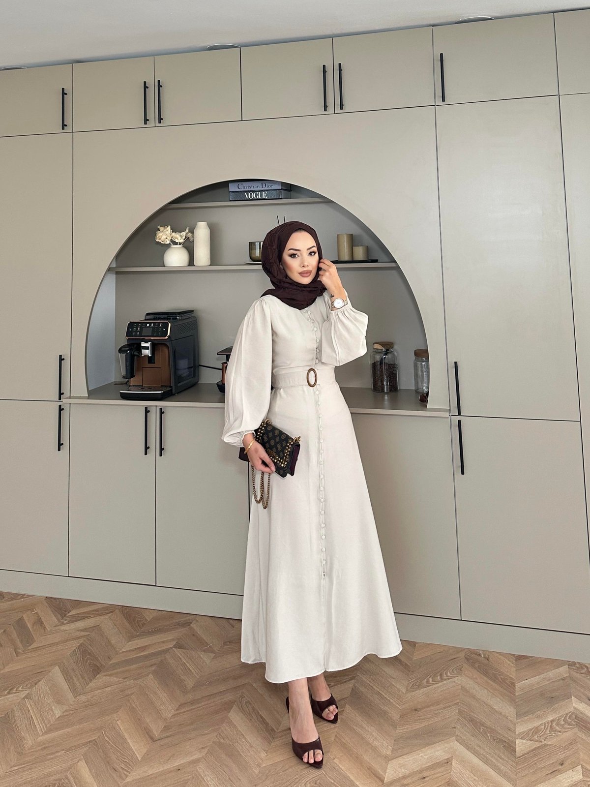Alice Tencel Beige Dress