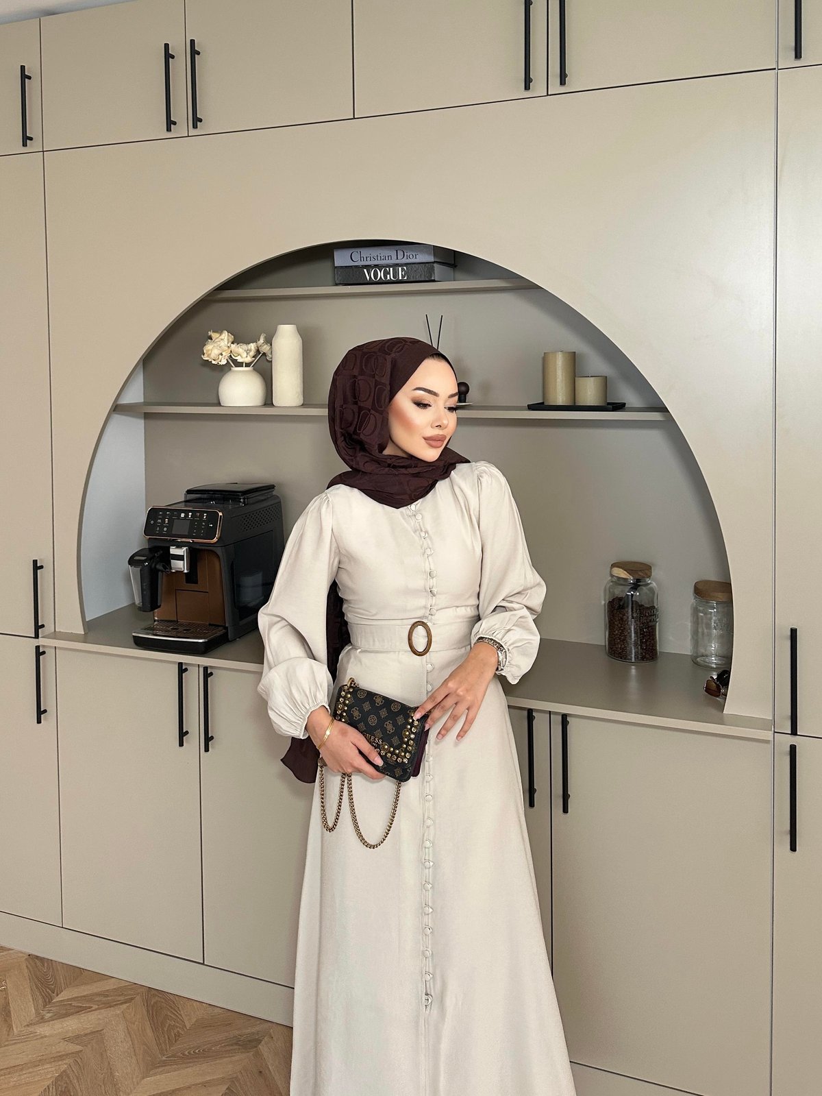 Alice Tencel Beige Dress