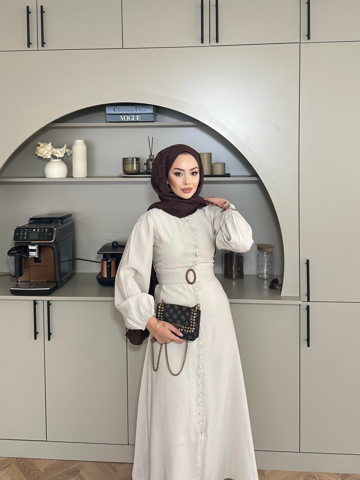 Alice Tencel Beige Dress