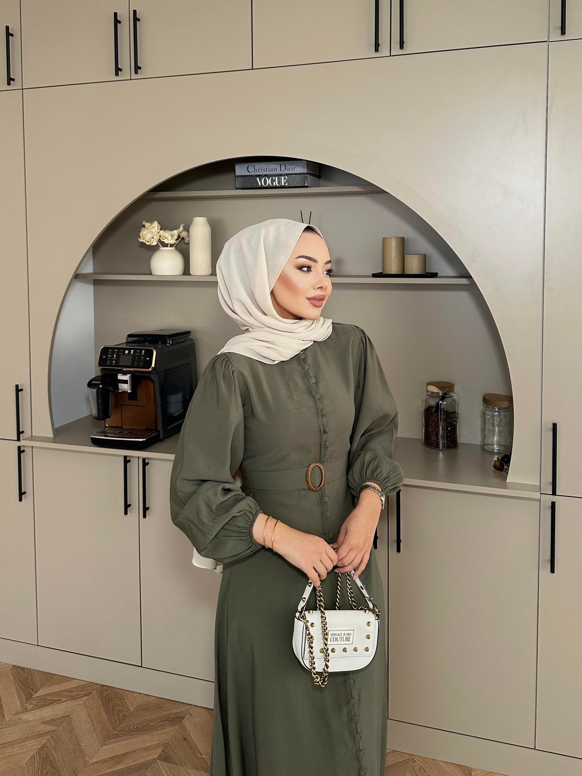 Alice Tencel Khaki Dress