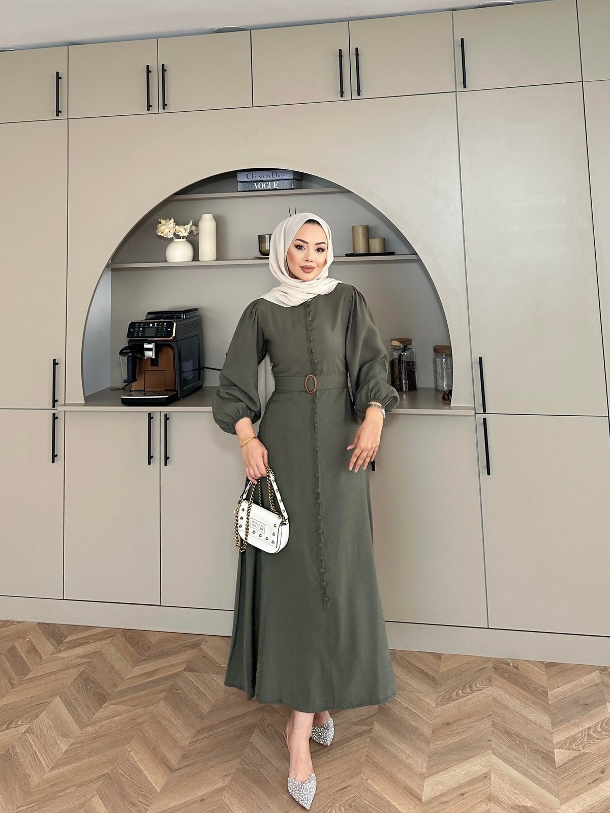 Alice Tencel Khaki Dress