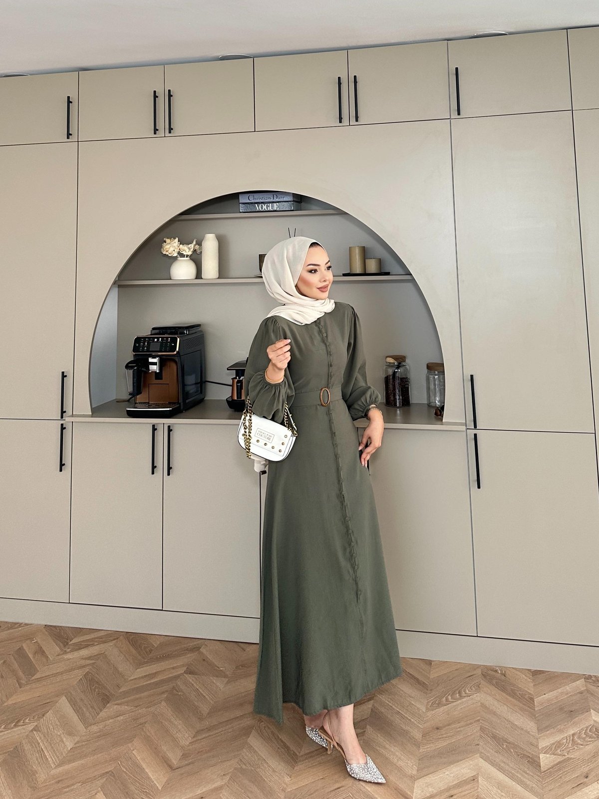 Alice Tencel Khaki Dress