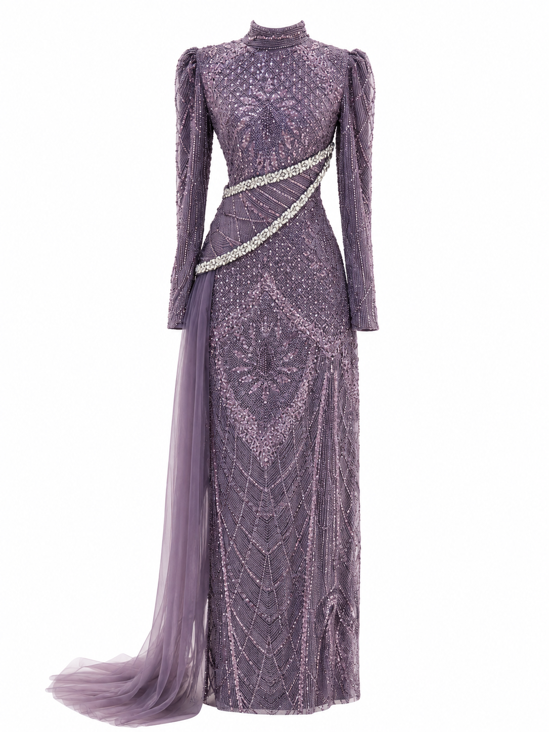 Violette Evening Dress - Lilac