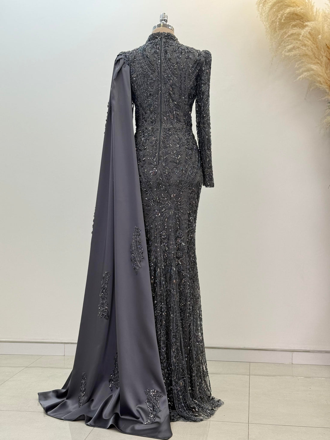 Berry Evening Dress - Anthracite - view 4