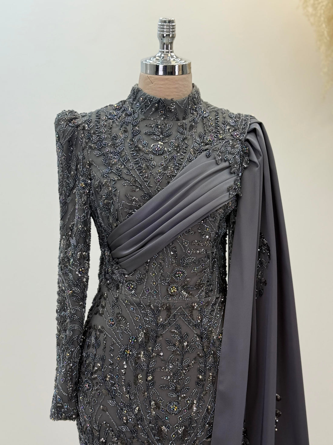 Berry Evening Dress - Anthracite - view 2
