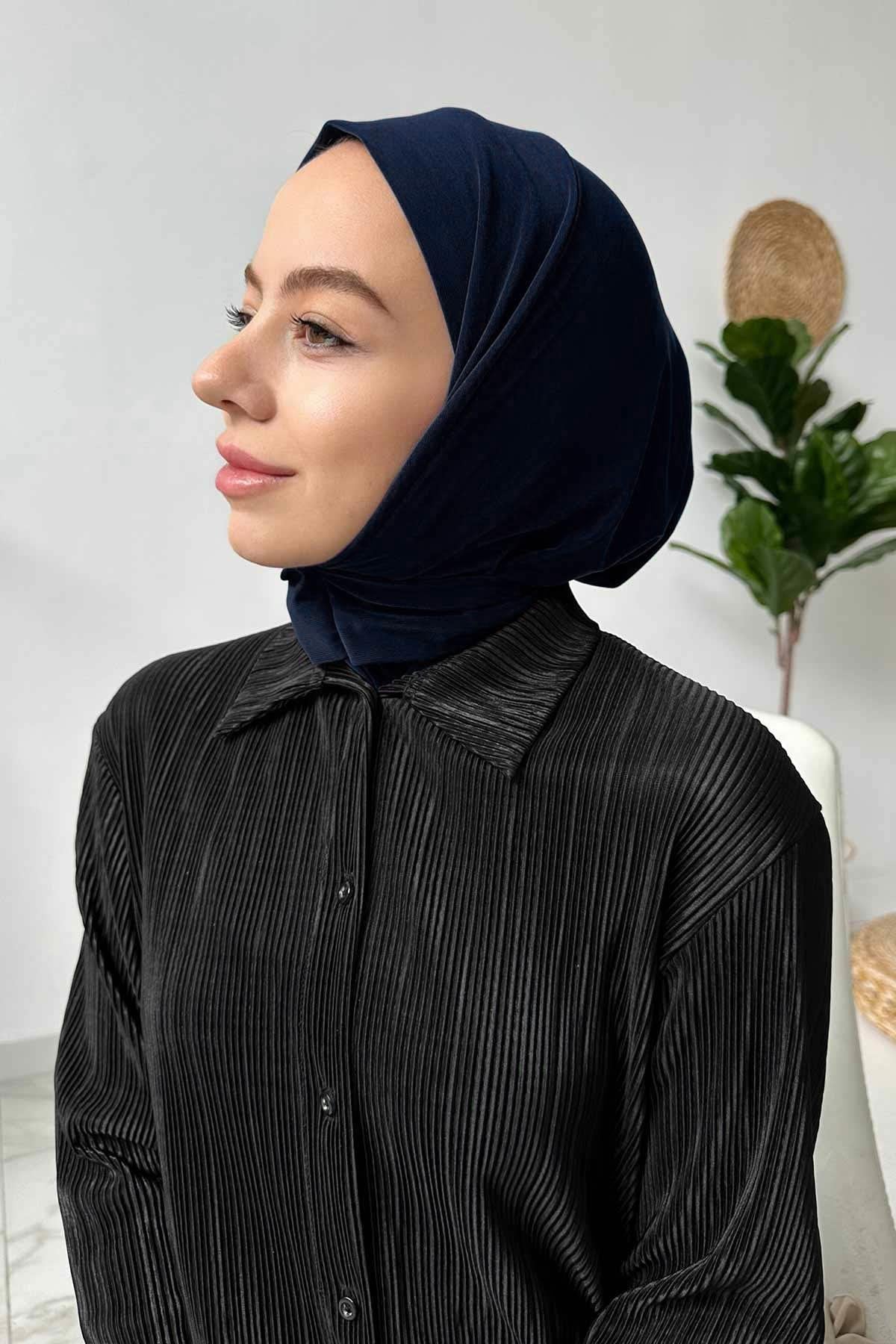 Snap-Button Swim Hijab Cap