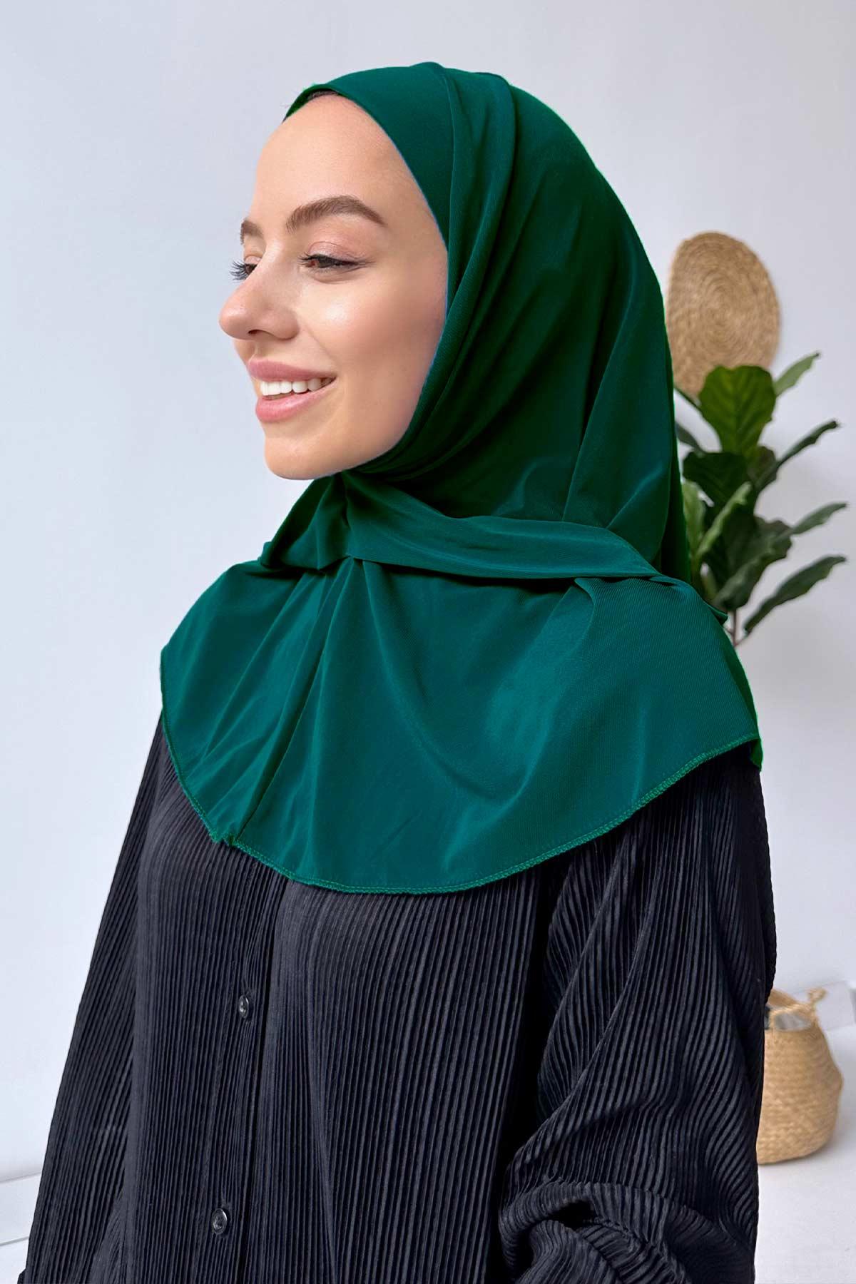 Snap-Button Swim Hijab Cap