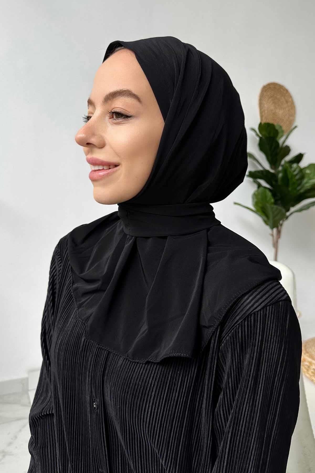 Snap-Button Swim Hijab Cap