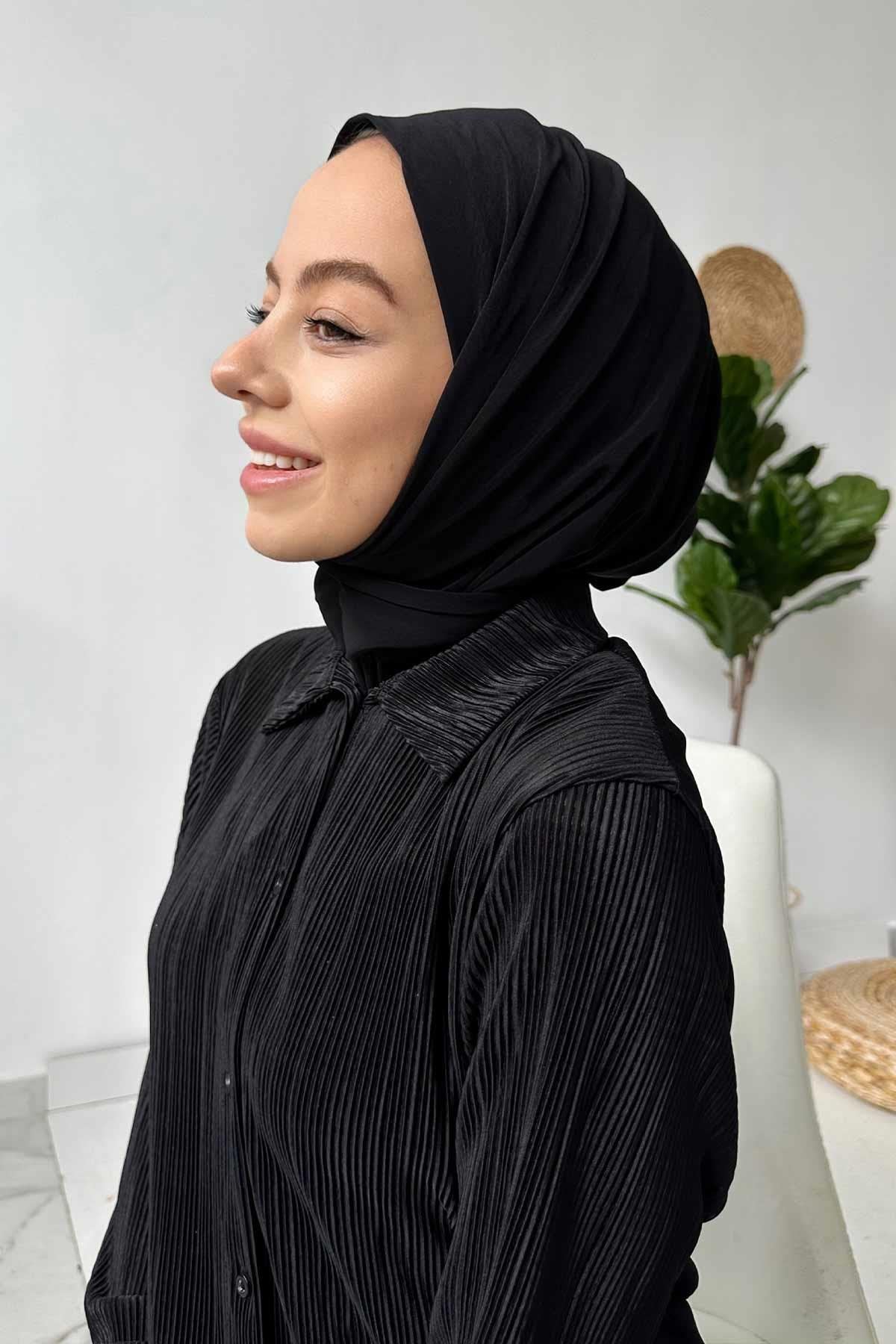 Snap-Button Swim Hijab Cap
