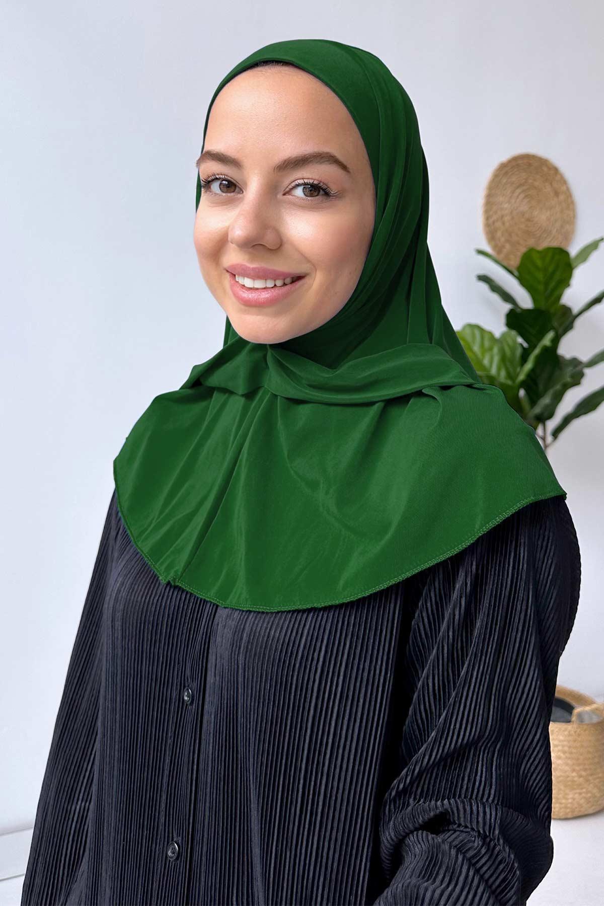 Snap-Button Swim Hijab Cap