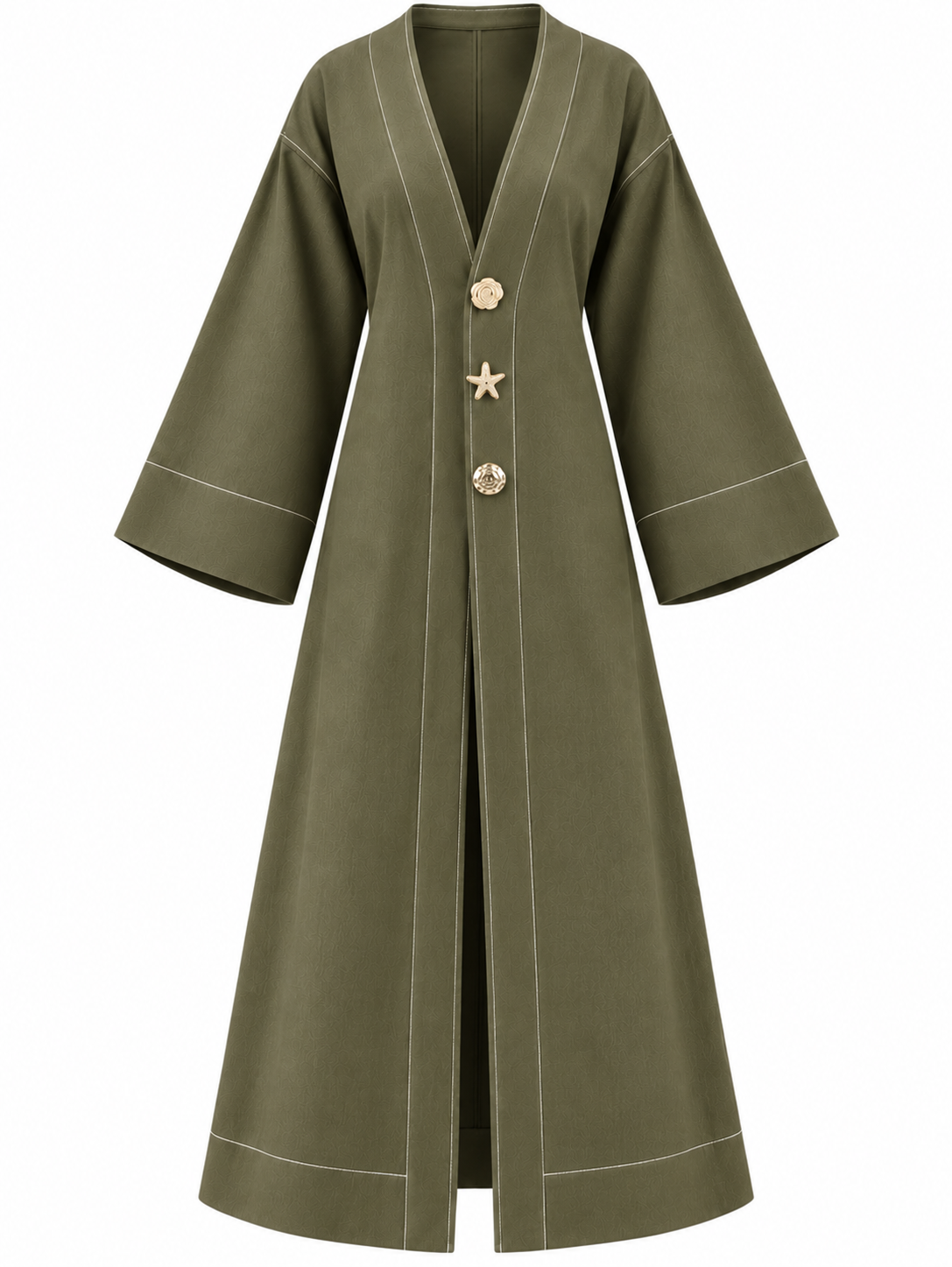 Rivelle Kimono Denim Jacket - Khaki