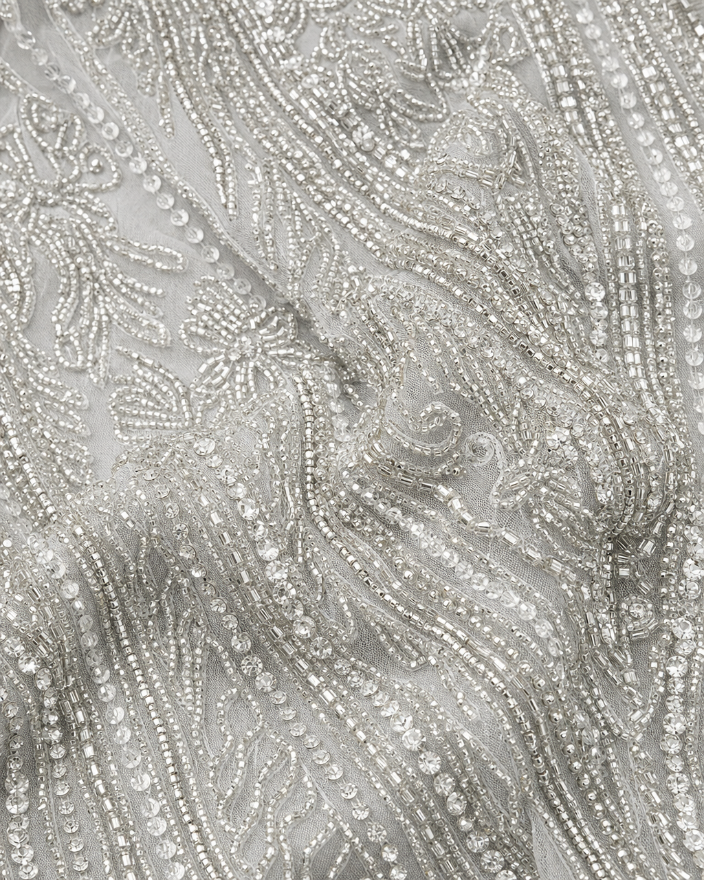 Calypso Couture Evening Dress - Silver
