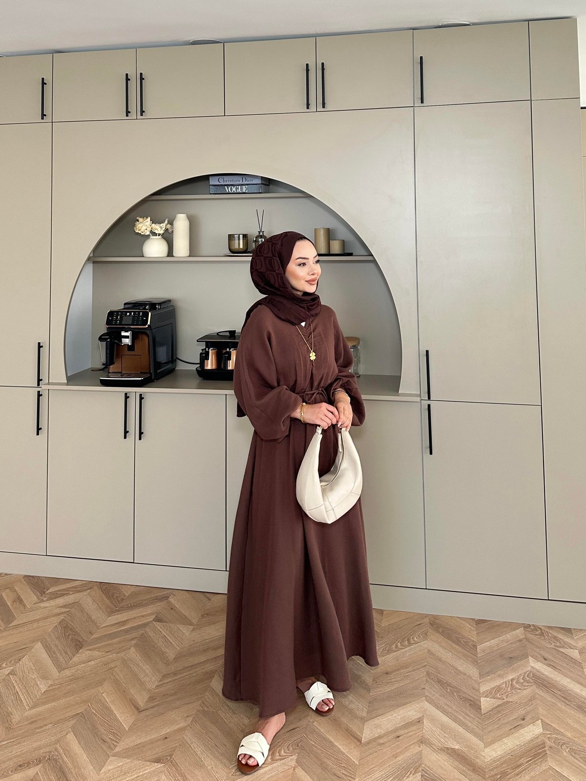 Dean Brown Muslin Dress