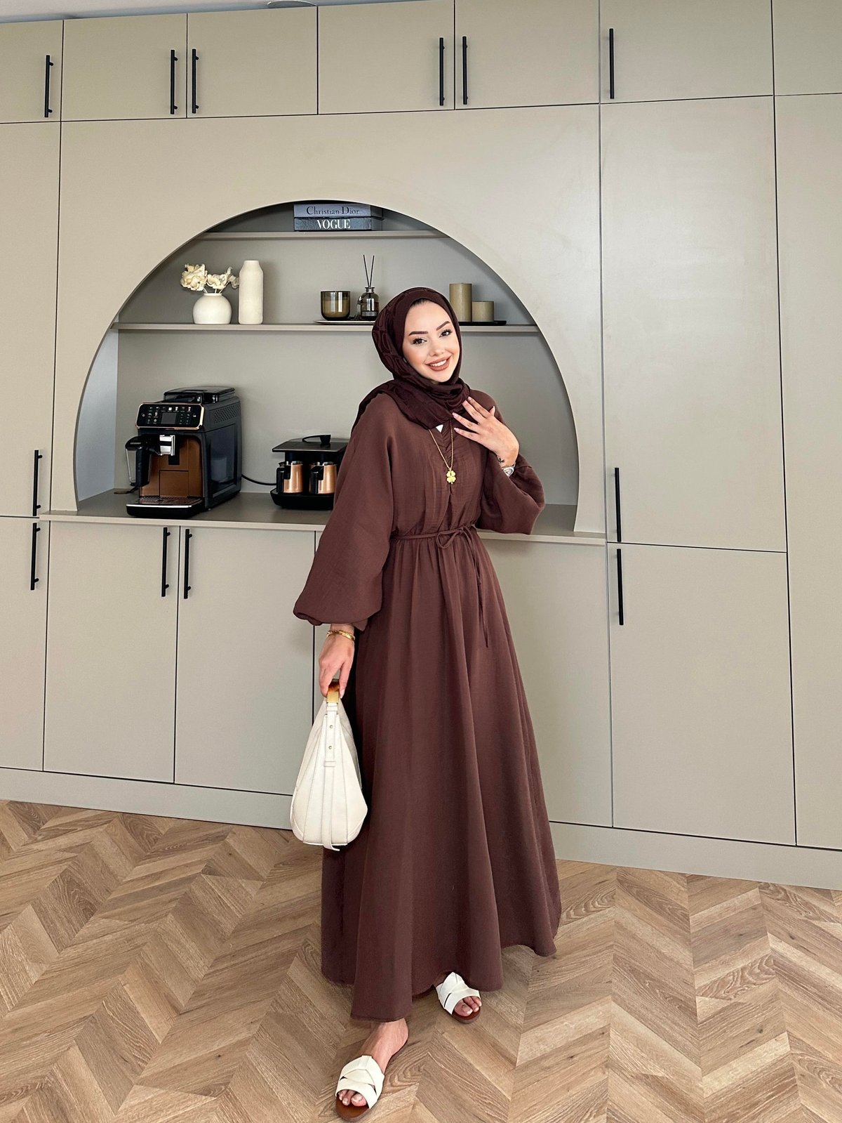 Dean Brown Muslin Dress