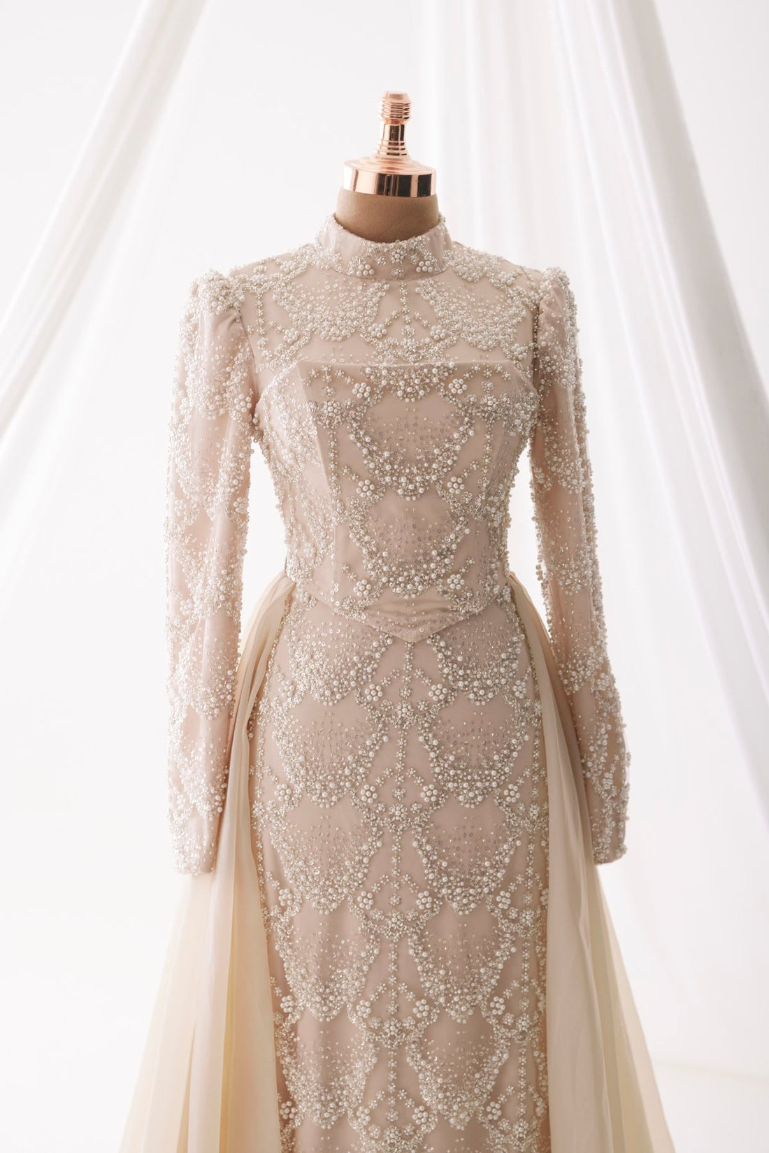 Diana Evening Gown - Beige - view 2