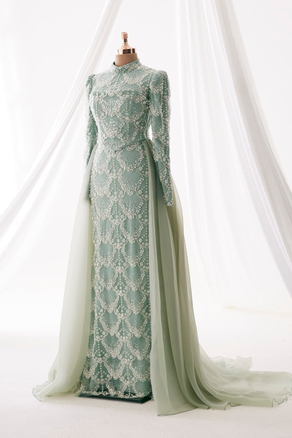 Diana Evening Gown - Mint