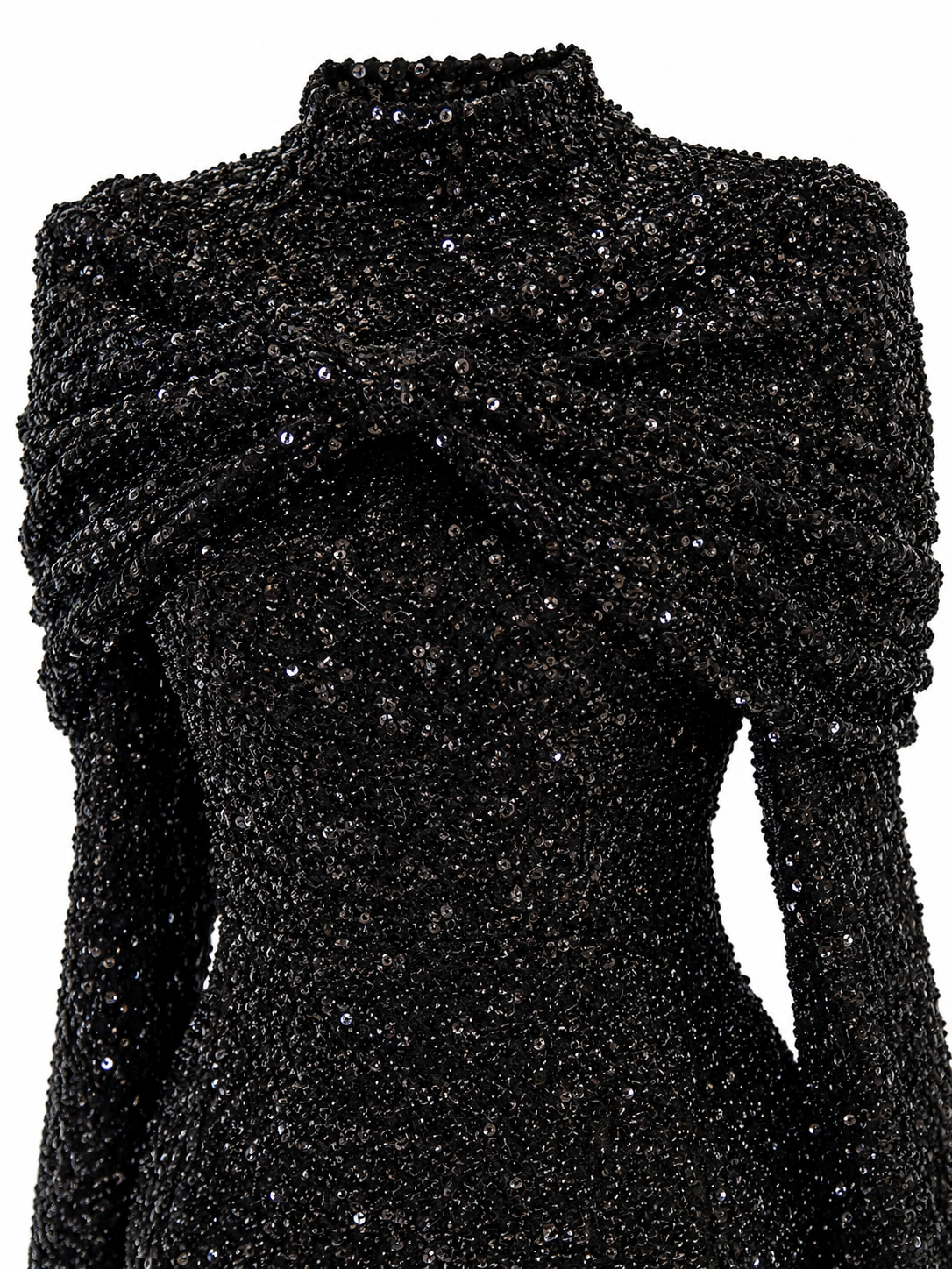 Bella Modest Evening Dress - Black