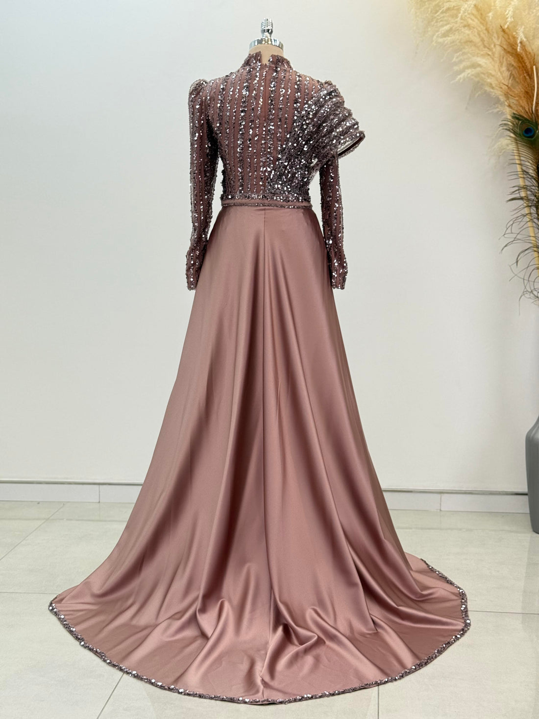 Elegance Evening Dress - Dusty Rose - view 5