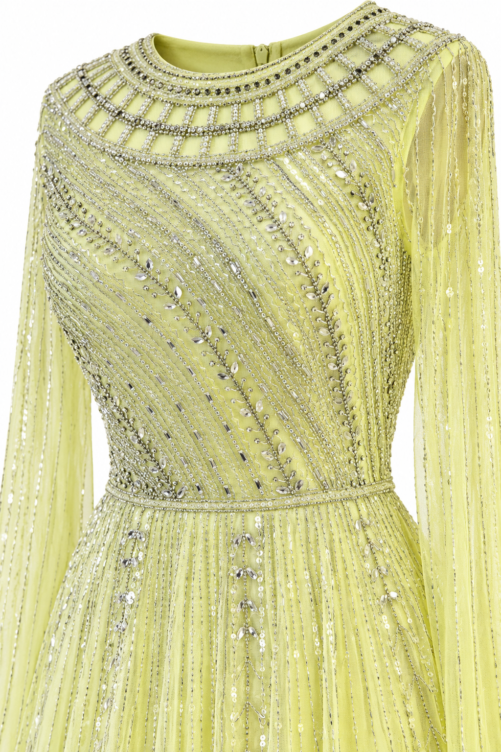 Couture Sonja Modest Evening Dress - Yellow