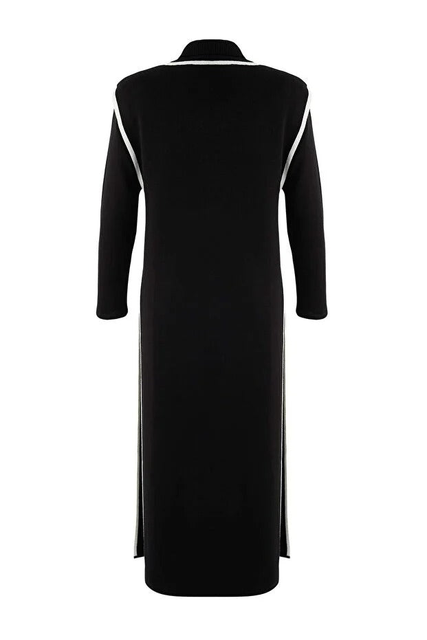 Black A-line Interlock Knit Modest Two-Piece Set