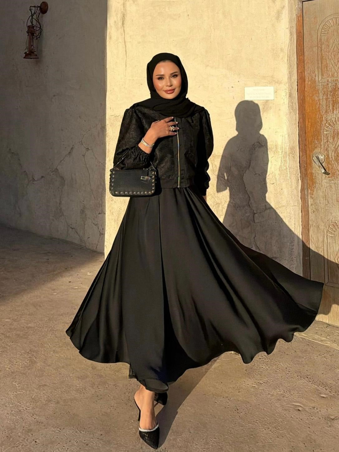 Rosie Skirt Set- Black