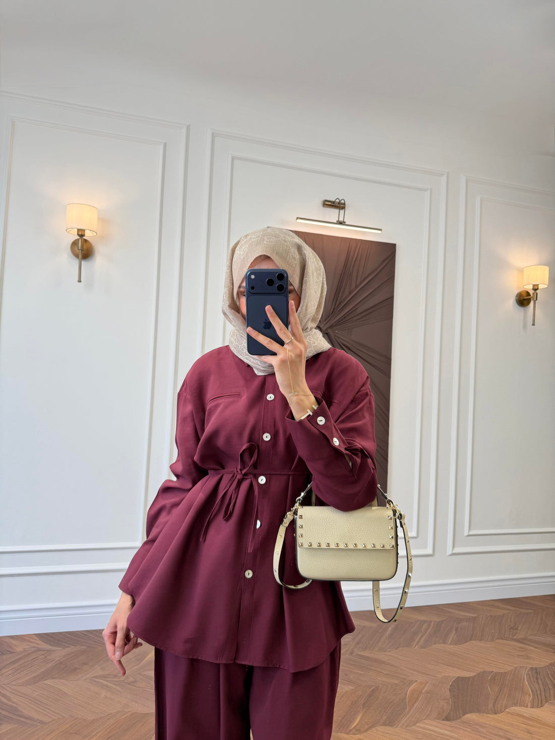 Armonia Two-Piece Set - Burgundy