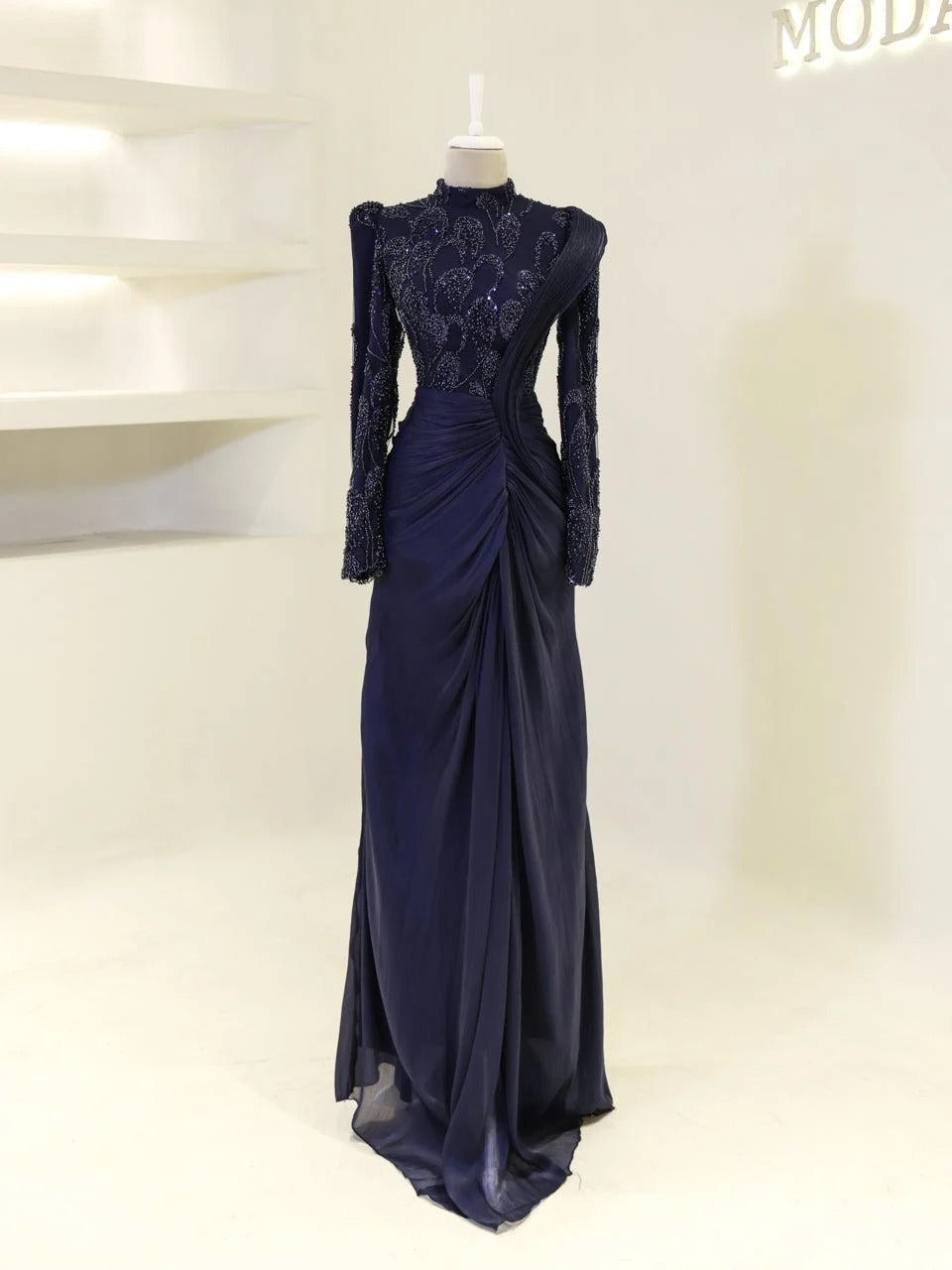 Couture Samira Evening Dress - Navy